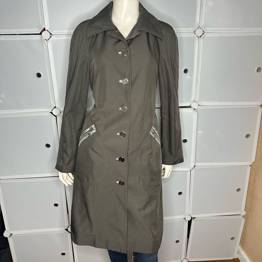 Tory Burch Gray Lightweight Trench Coat